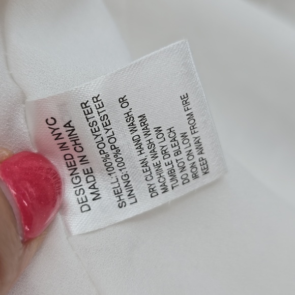 Yumi Kim Swiss Dot White Class Act Dress Size L - Picture 9 of 9